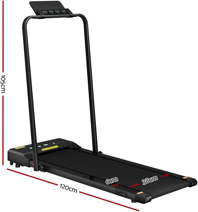 Walking Pad, Under Desk Walking Pad Electric Treadmill Home Office Gym Exercise Fitness Machine w/APP Control & Remote Control, 120KG Capacity