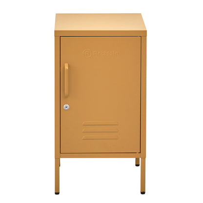 ArtissIn Bedside Table Metal Cabinet - MINI Yellow