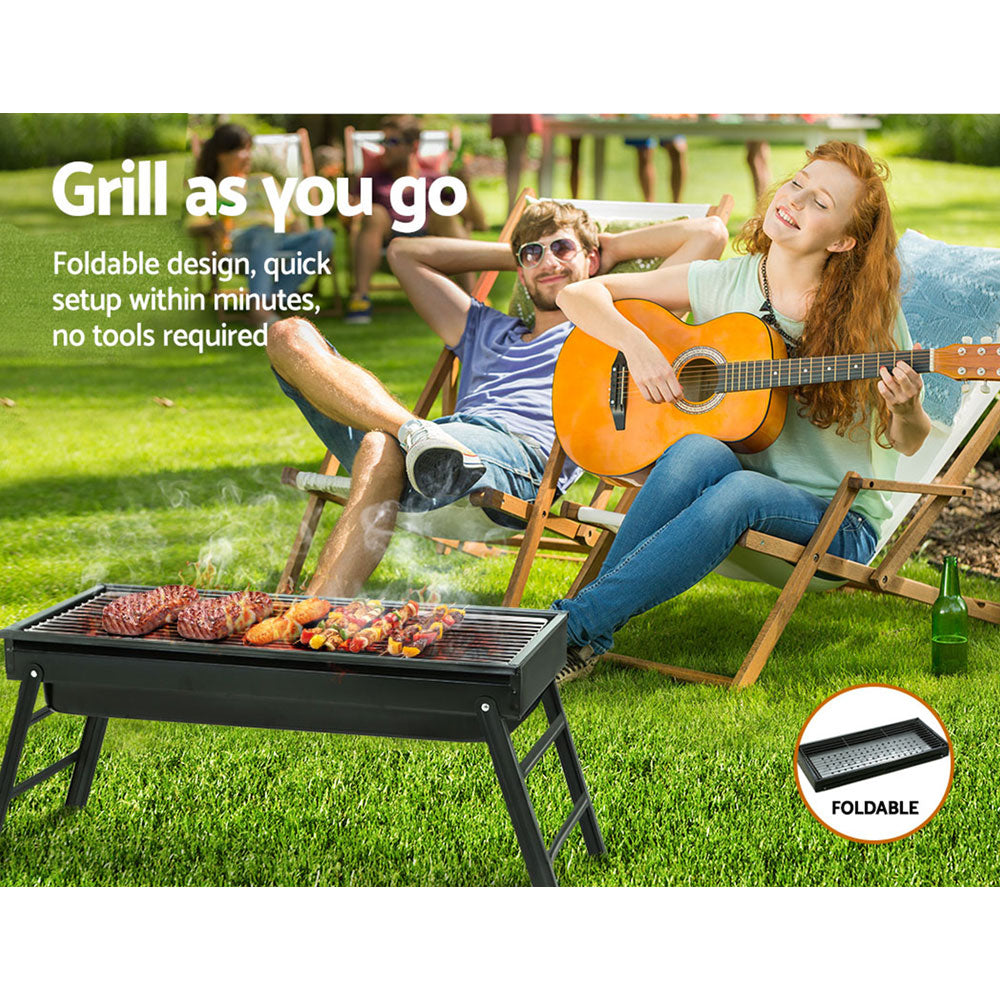 Grillz BBQ Grill Charcoal Smoker Foldable