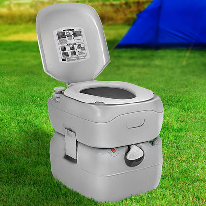 Weisshorn 22L Portable Camping Toilet Outdoor Flush Potty Boating