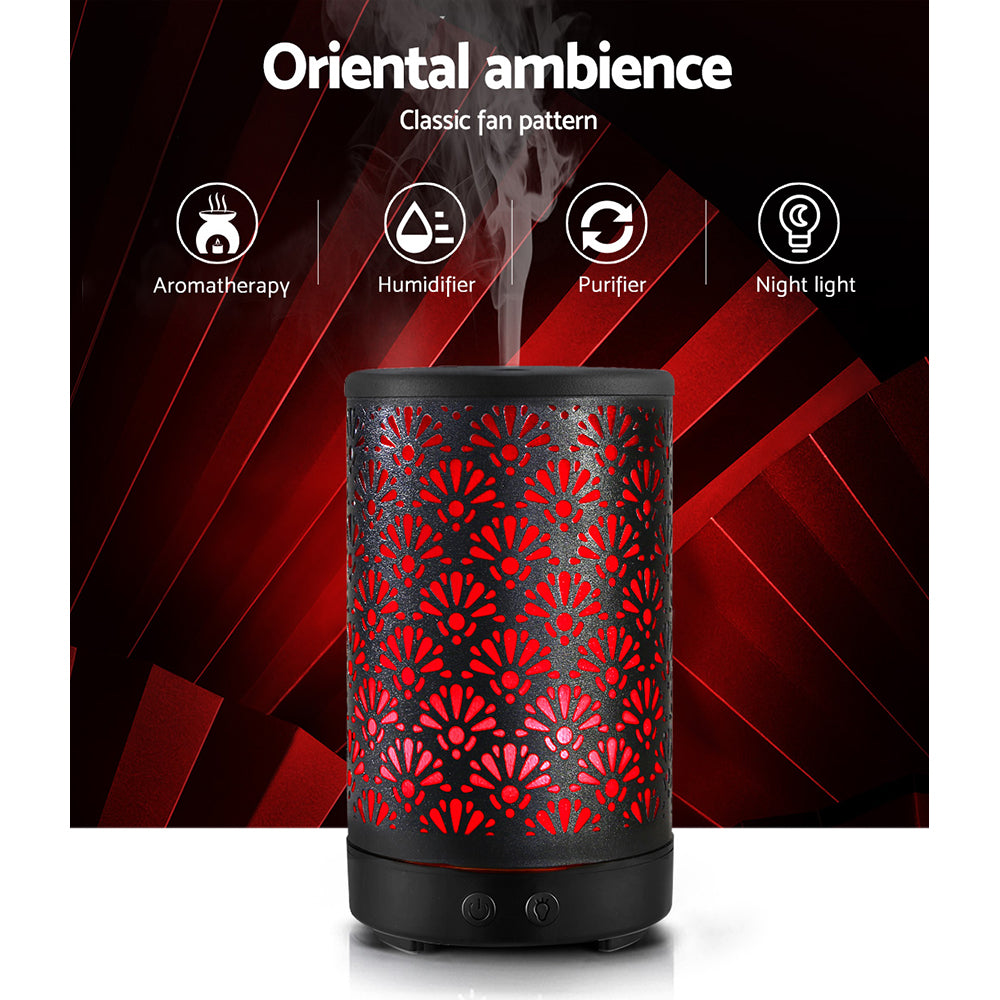 Devanti Aroma Diffuser Aromatherapy Black 100ml