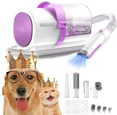 FurEase Pro™ Pet Grooming Vacuum with 2.5L Dust Tank - All-in-One Grooming Kit for Dogs & Cats