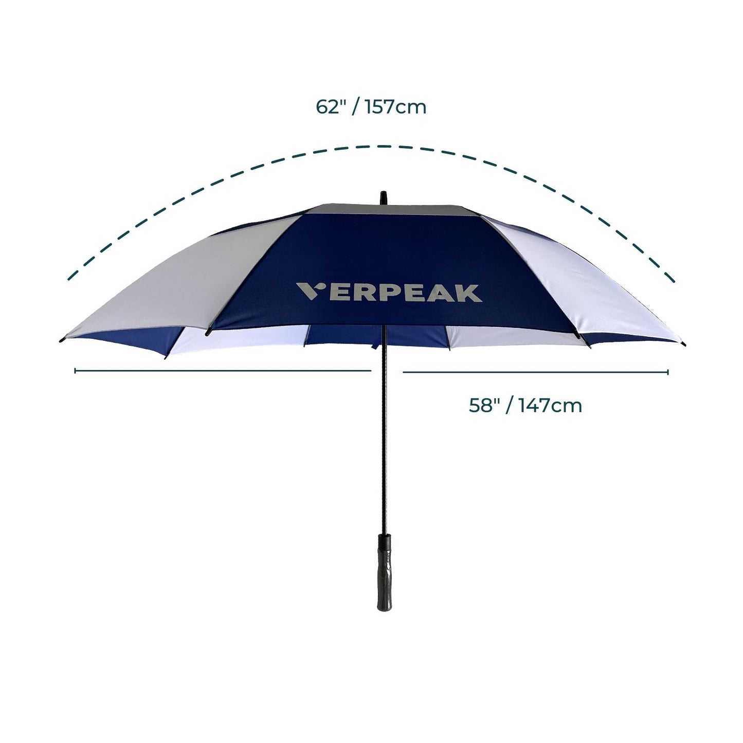 Verpeak Golf Umbrella Blue & White 62"