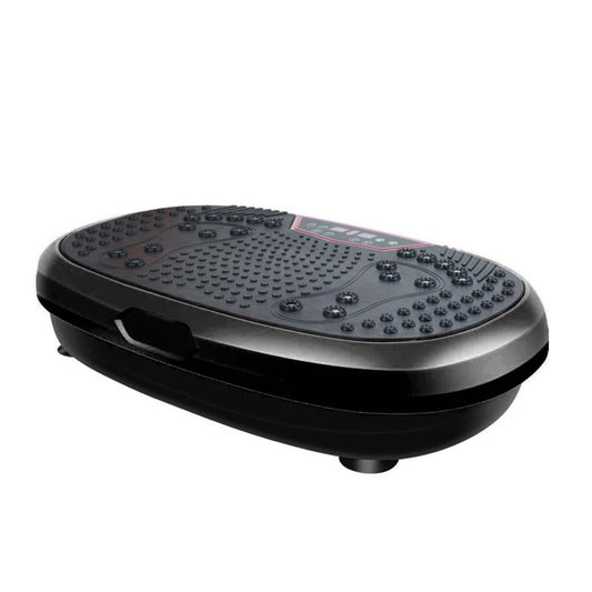 Black Mini Vibration Platform - Magnet Therapy Vibrating Machine Exercise Plate