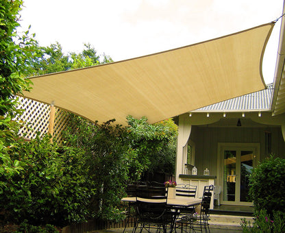 Wallaroo Rectangular Shade Sail Sand: 3m x 4m