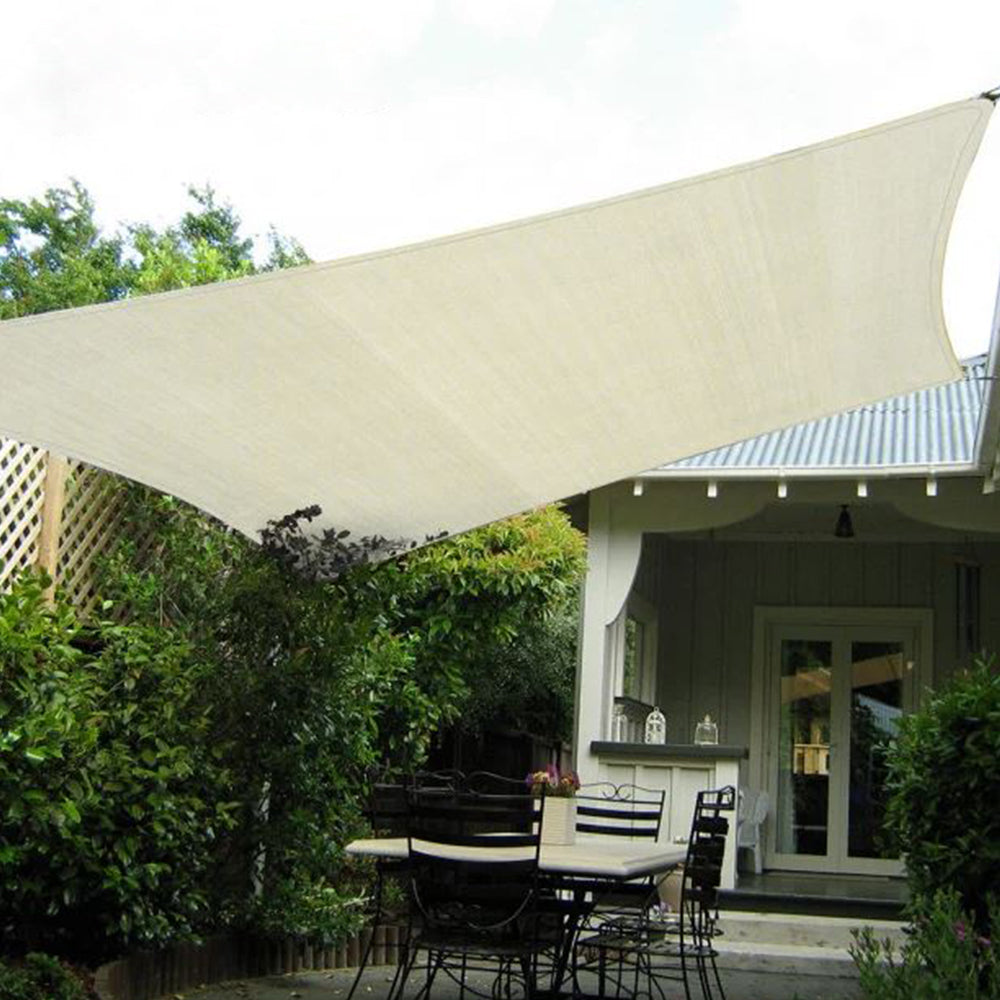 Wallaroo Square Shade Sail Cream : 4m x 4m