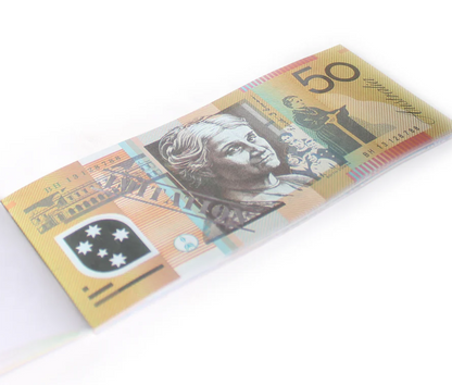 50 Dollar Australian Souvenir Note Pad Fake AUD Money - 1 Pack of 50 Sheets