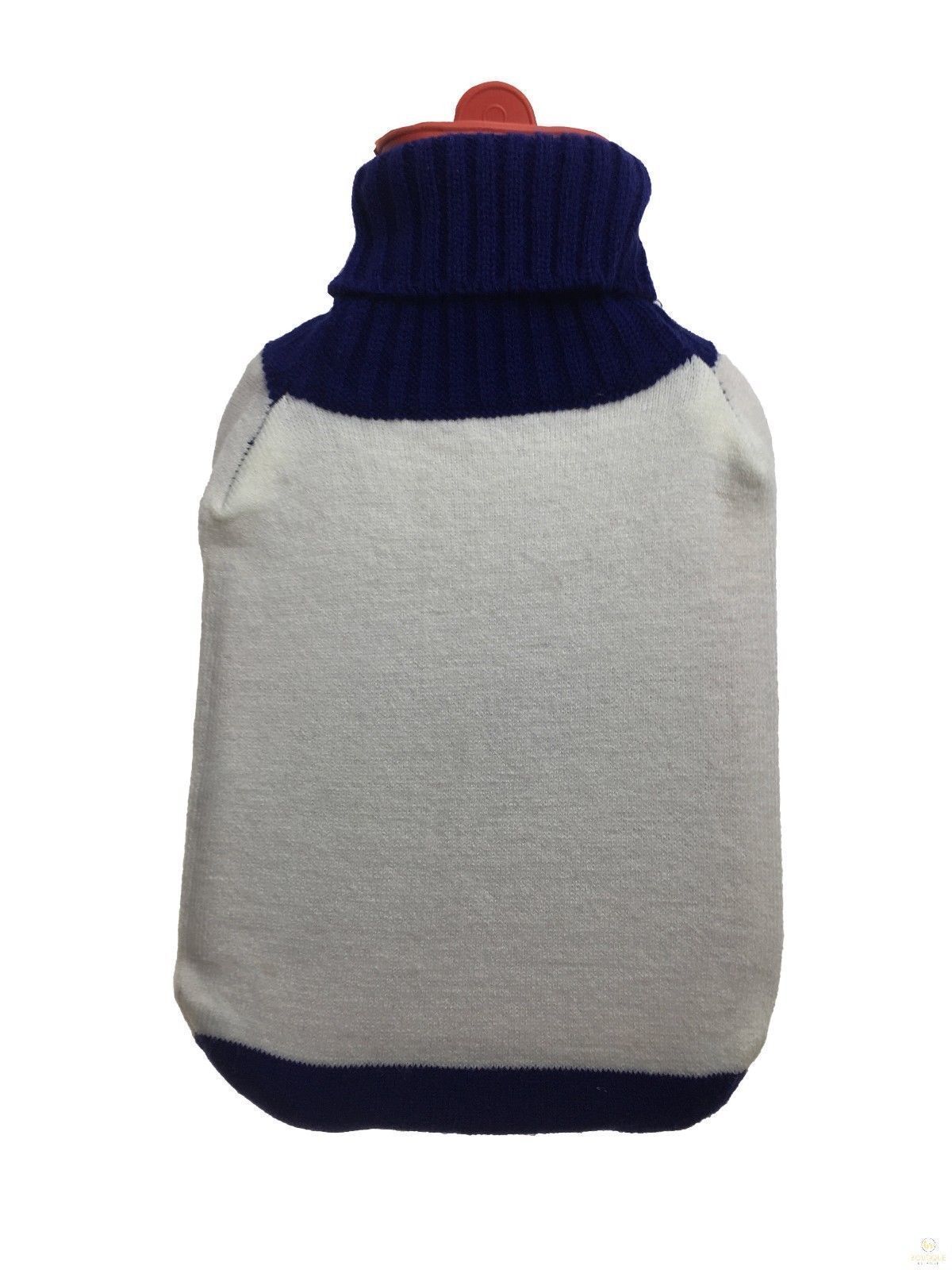 2L HOT WATER BOTTLE + Knitted Cover Winter Warm Rubber Bag Relaxing Warm Therapy