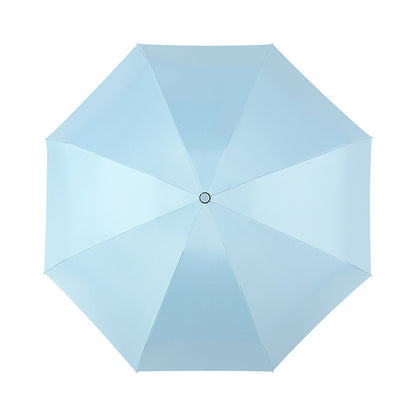 Yellow Compact 5-Fold Umbrella with UV Protection, Wind Resistance, and Travel-Friendly Design