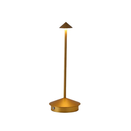 Anyhouz Hotel Lightning Lamp Gold Type-C Rechargeable Table Lamp Creative Dining Touch Led Decorative Lamp