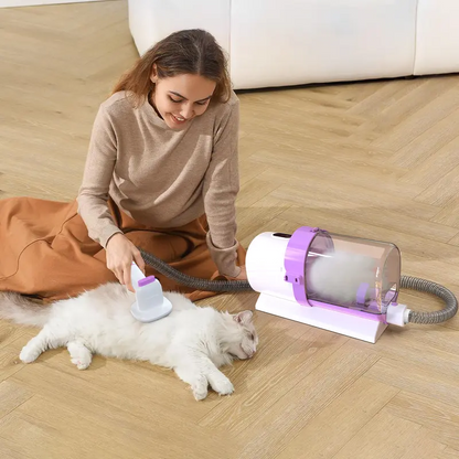 FurEase Pro™ Pet Grooming Vacuum with 2.5L Dust Tank - All-in-One Grooming Kit for Dogs & Cats