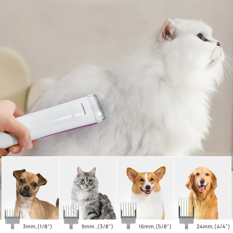 FurEase Pro™ Pet Grooming Vacuum with 2.5L Dust Tank - All-in-One Grooming Kit for Dogs & Cats