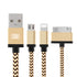 3 in 1 Durable 1.2M iPhone Android Micro Usb Cable High Speed Charging Data Cable - Gifts-Australia