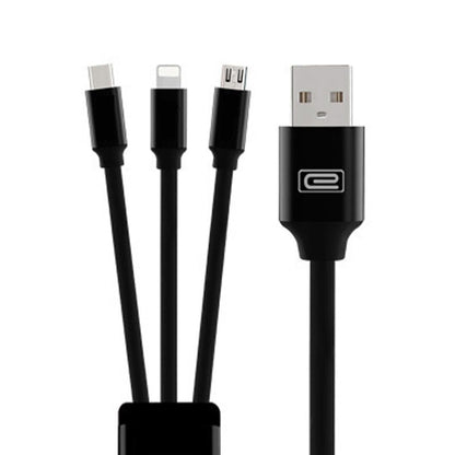 3 in 1 Durable 1.2M iPhone Android Micro Usb Cable High Speed Charging Data Cable - Gifts-Australia