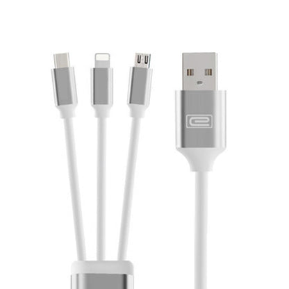 3 in 1 Durable 1.2M iPhone Android Micro Usb Cable High Speed Charging Data Cable - Gifts-Australia