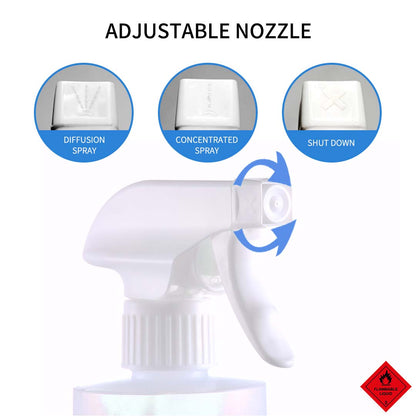 8X 500ml Standard Grade Disinfectant Anti-Bacterial Alcohol Spray Bottle