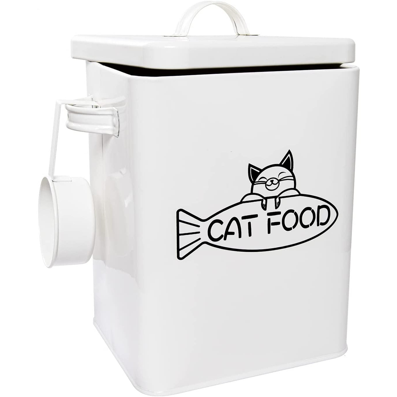 Farmhouse Pet Food Storage Containers with Lid and Dry Food Scoop