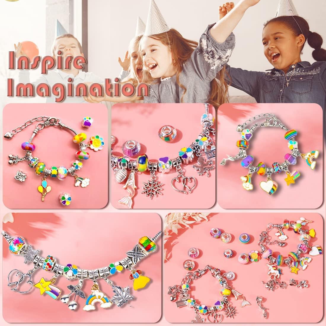 Charm Bracelet Making Kit for Girls, Beads for Jewelry Making Kit, Unicorn  Gifts for Girls, Craft Kits Girls Gifts 8-12 Years Old and Teen Girl Toys :  : Toys & Games