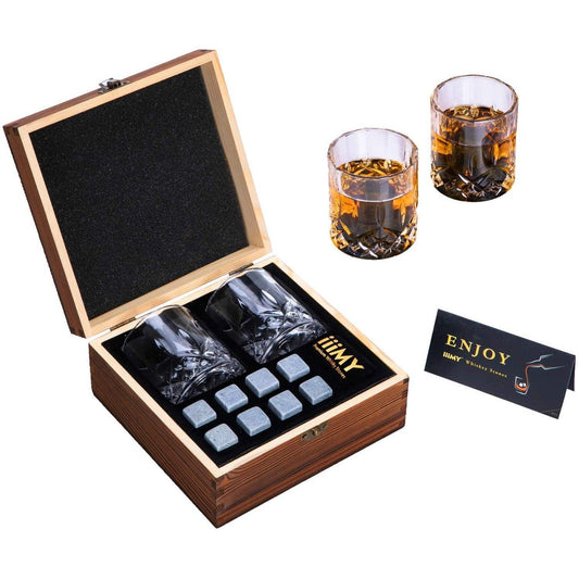 Whisky Glasses Set,Whisky Glasses Set Handmade Wooden Box - Gifts-Australia