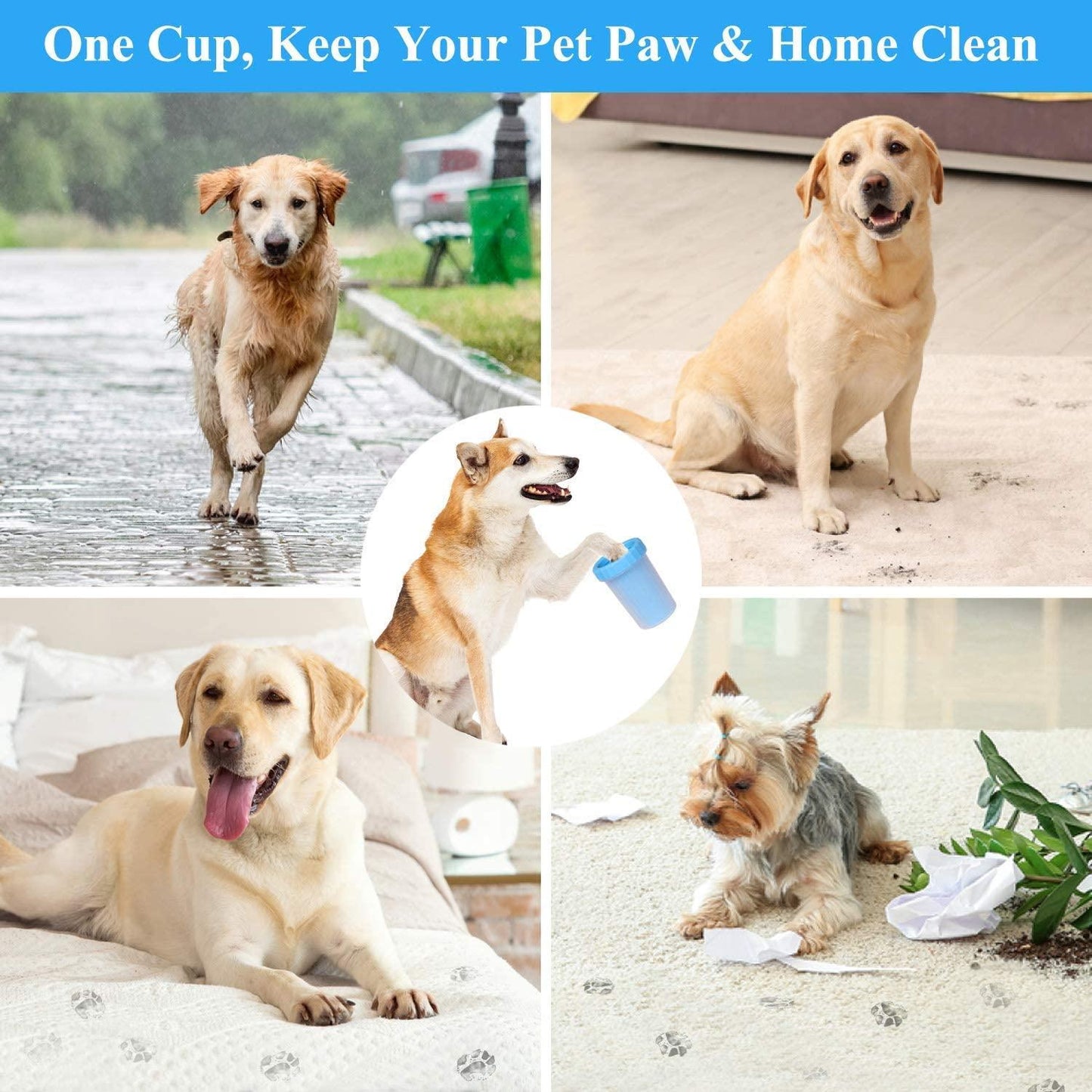 Dog Paw Washer Cup, Pet Gifts For Dogs Owners - Gifts-Australia