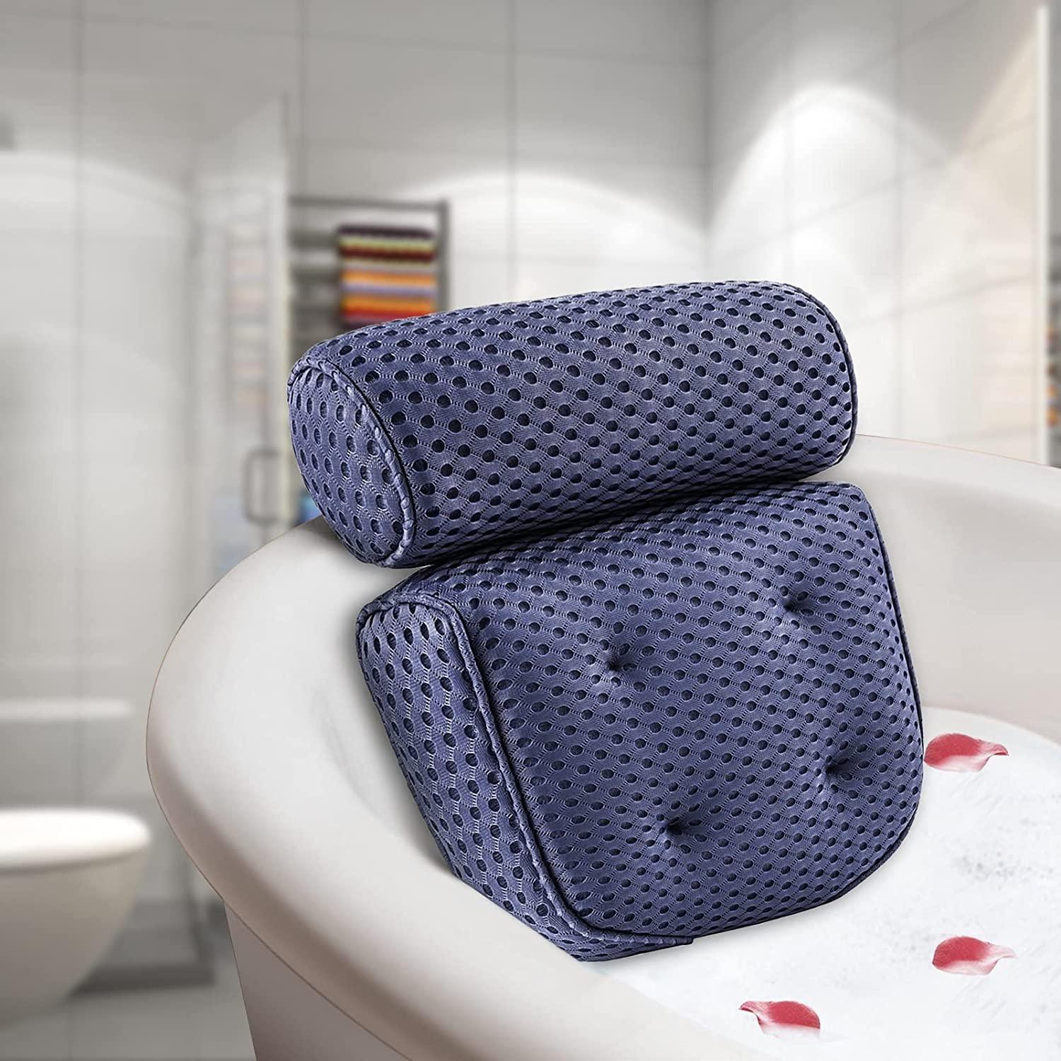 Bath Pillow, Sulishang Ergonomic Bath Pillow with 4D Air Mesh Technolo –  Gifts Hub Australia