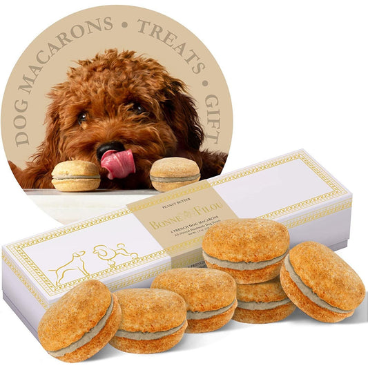 Dog Gifts & Birthday Presents,Handmade Gourmet Peanut Butter Dog Macarons Treats - Gifts-Australia