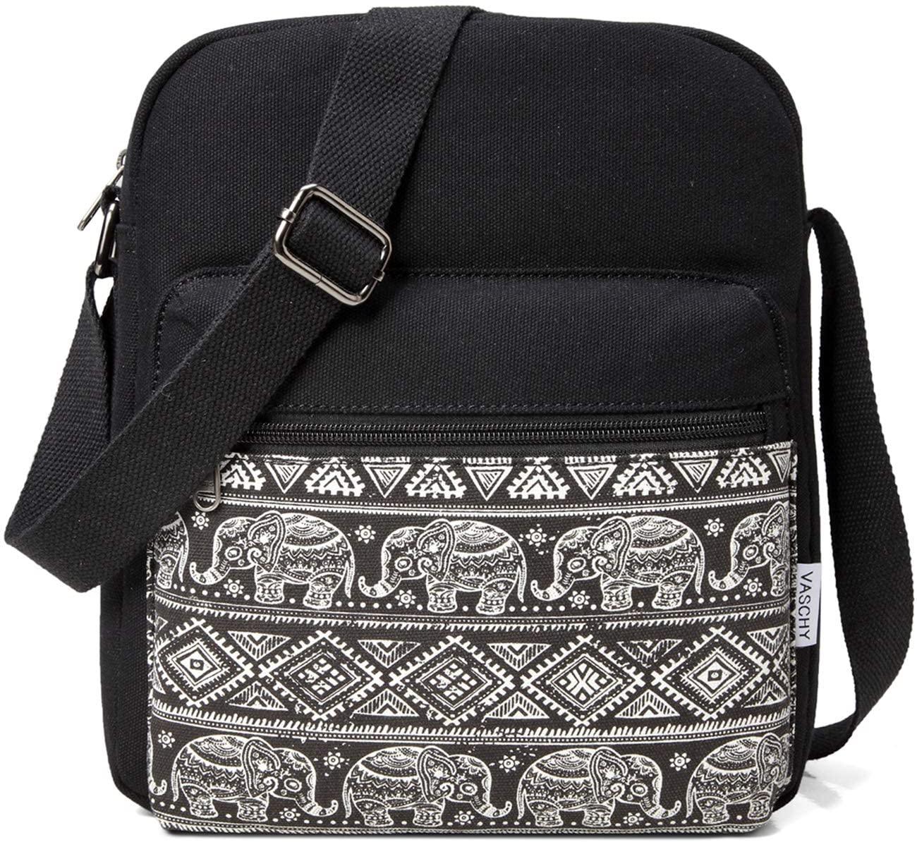 Black canvas crossbody outlet purse