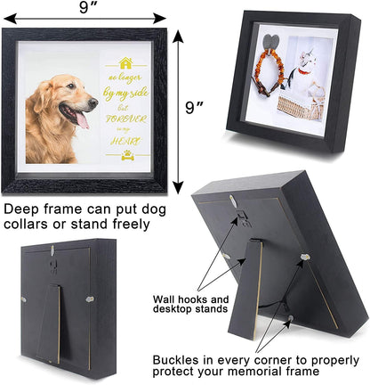Dog Memorial Sentiment Frame,Pet Collar Frame Remembrance Sympathy Dog - Gifts-Australia