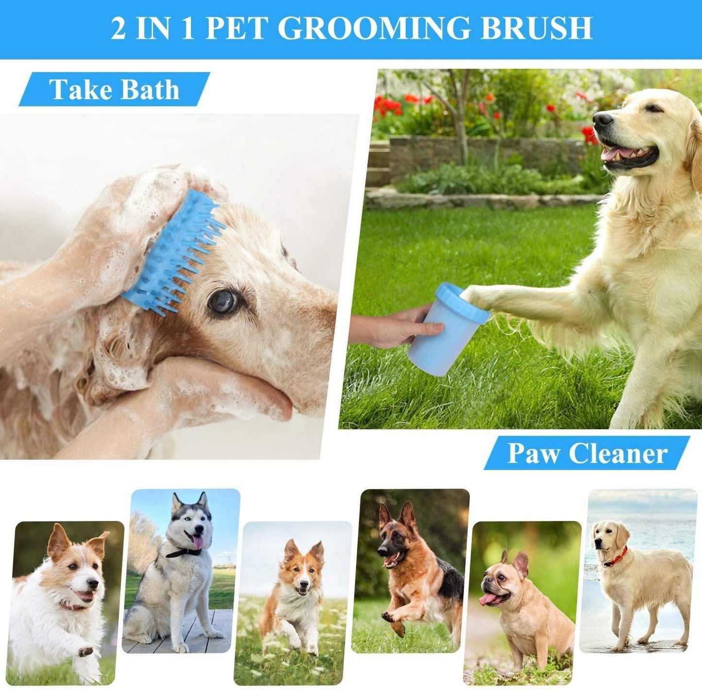 Dog Paw Washer Cup, Pet Gifts For Dogs Owners - Gifts-Australia