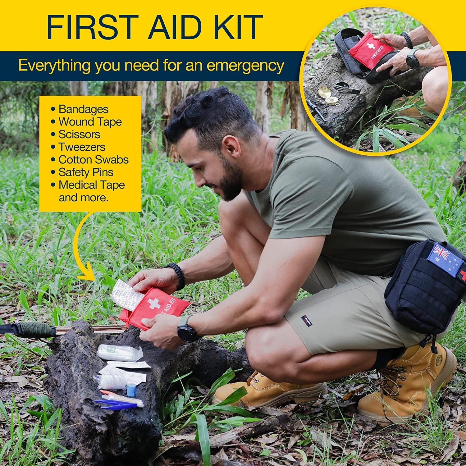 Gifts for Men Dad Husband, Survival Kit 12 in 1, Fishing Hunting