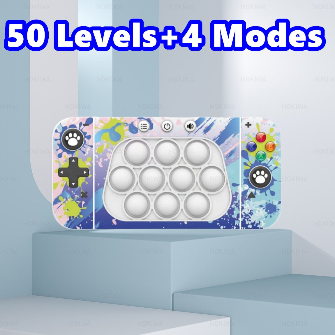 Upgraded Electronic Pop Light Quick Push Game Console Toys for Kids Adult  Fidget Anti Stress Relief Toy Interactive Game Machine